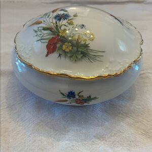 Vintage Limoges France Covered Candy Trinket Dish
